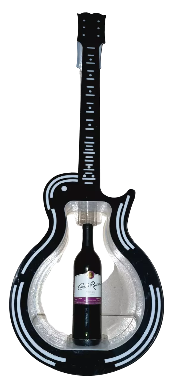Guitar-Shaped Wine Carrier - Image 2